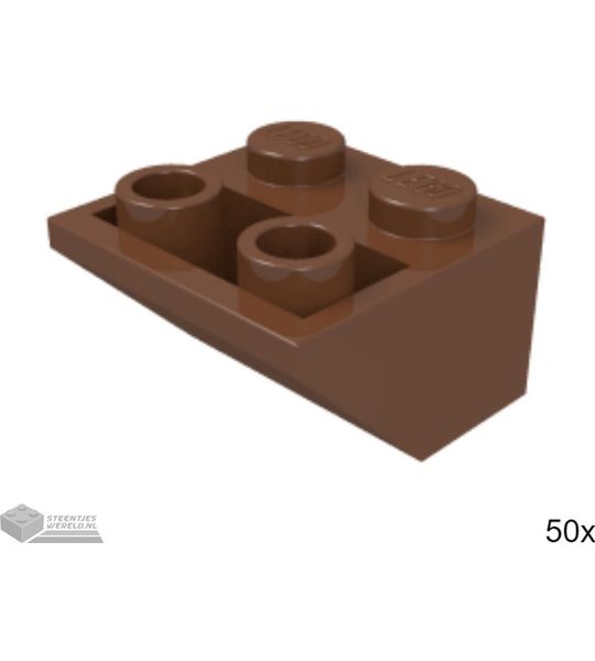 50x LEGO 3660 Roodbruin, 50 stuks