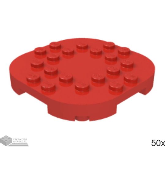 50x LEGO 66789 Rood, Plaat aangepast, 50 stuks