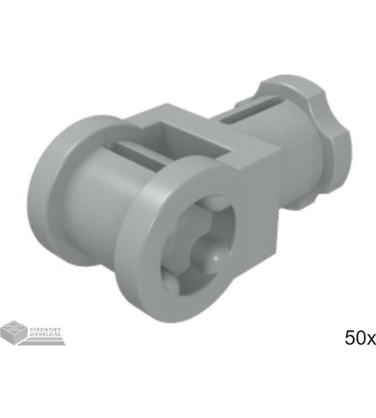 50x LEGO 32039 Technic connector Lichtgrijs, 50 stuks