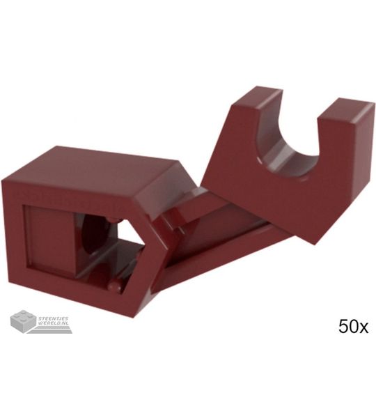 50x LEGO 98313 Donkerrood, 50 stuks