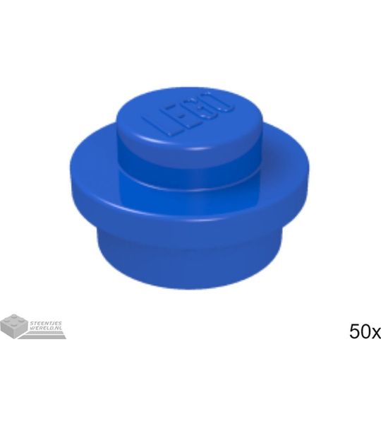 50x LEGO 4073 Blauw, 50 stuks