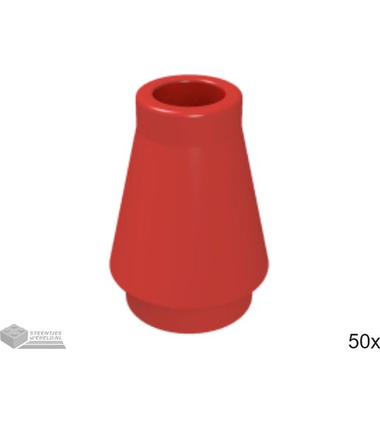 50x LEGO 4589 Rood, 50 stuks
