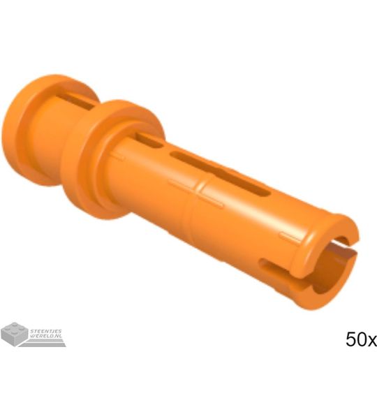 50x LEGO 32054 Technic pin Oranje, 50 stuks