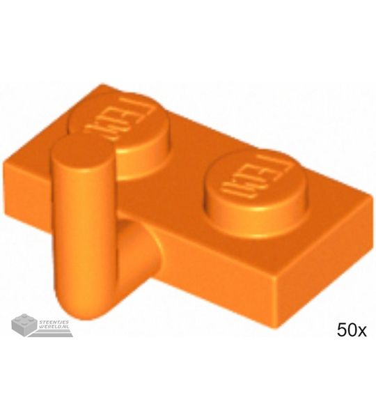 50x LEGO 4623b Oranje, Plaat aangepast, 50 stuks
