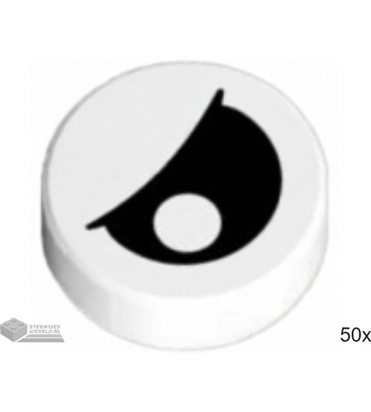 50x LEGO 98138pb027 Wit, 50 stuks