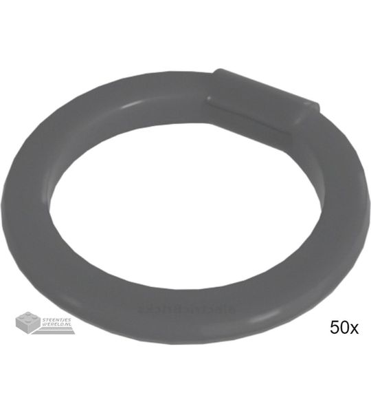 50x LEGO 35485 Plat zilver, 50 stuks