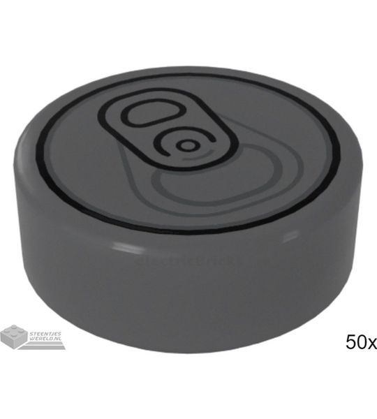 50x LEGO 98138pb033 Plat zilver, 50 stuks