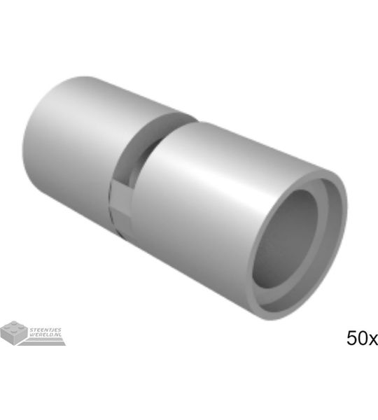 50x LEGO 62462 Technic connector Parel donkergrijs, 50 stuks