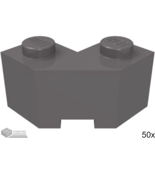 50x LEGO 87620 Donker blauwgrijs, 50 stuks