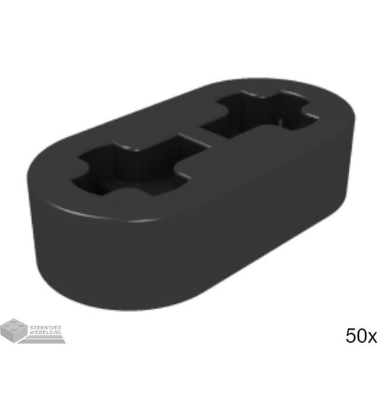 50x LEGO 41677 Technic arm Zwart, 50 stuks