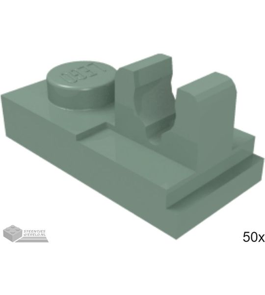 50x LEGO 92280 Zandgroen, Plaat aangepast, 50 stuks
