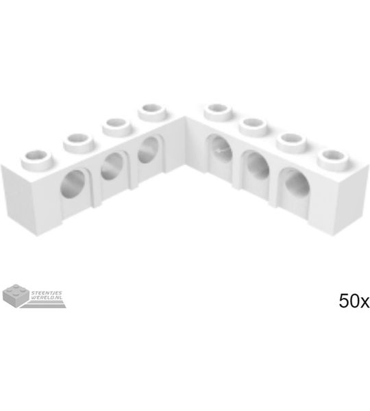 50x LEGO 32555 Technic steen Wit, 50 stuks