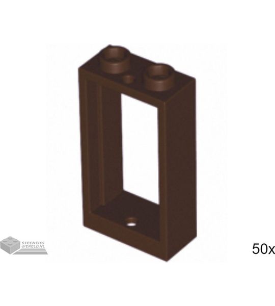 50x LEGO 60593 Donkerbruin, 50 stuks