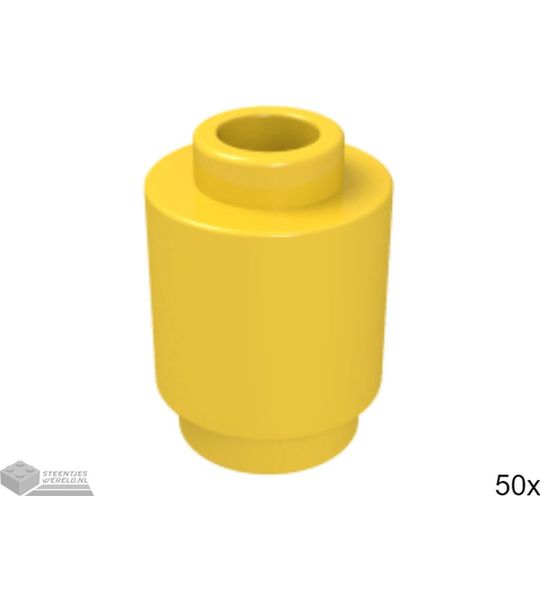 50x LEGO 3062b Geel, 50 stuks