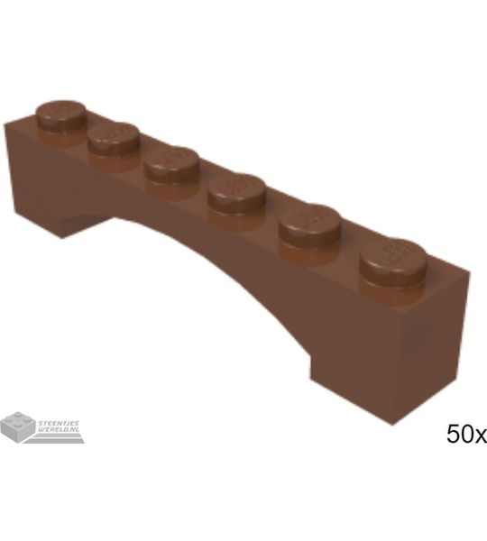 50x LEGO 92950 Roodbruin, 50 stuks