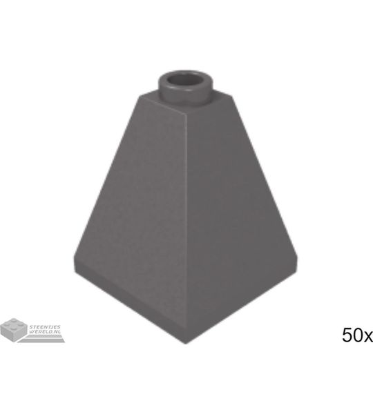 50x LEGO 3688 Donker blauwgrijs, 50 stuks