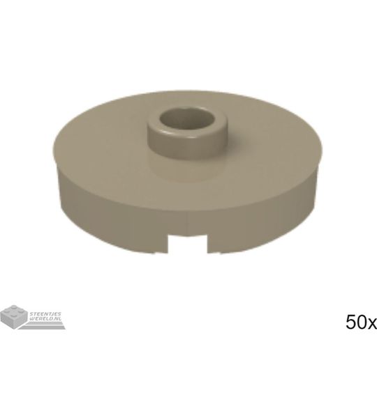 50x LEGO 18674 Donker tan, 50 stuks