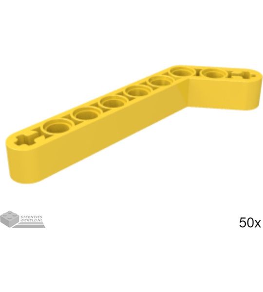50x LEGO 32271 Technic arm Geel, 50 stuks