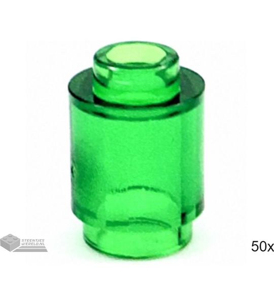 50x LEGO 3062b Doorzichtig groen, 50 stuks
