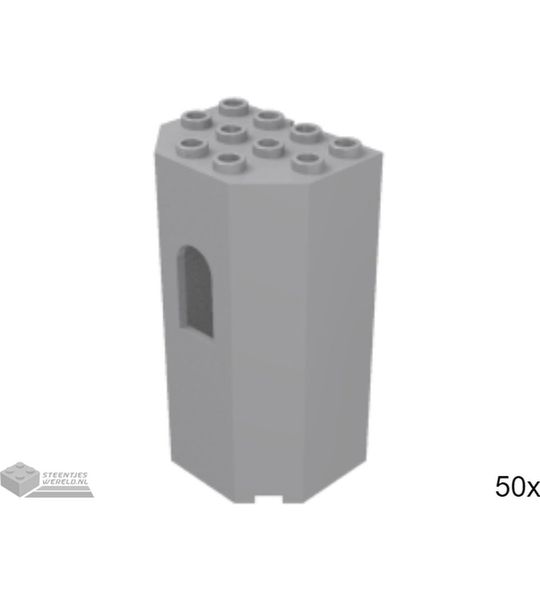 50x LEGO 30246 Paneel Licht blauwgrijs, 50 stuks