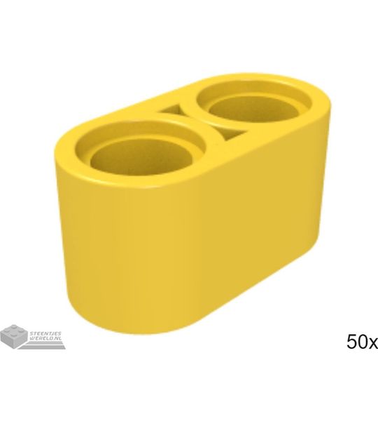 50x LEGO 43857 Technic arm Geel, 50 stuks
