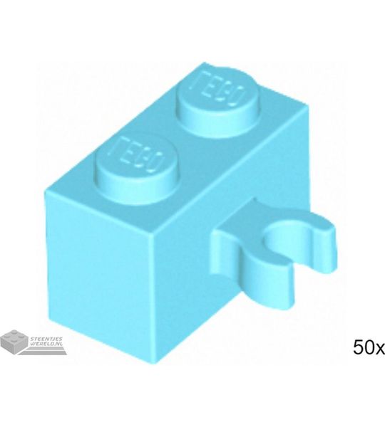 50x LEGO 30237b Medium azuur, 50 stuks