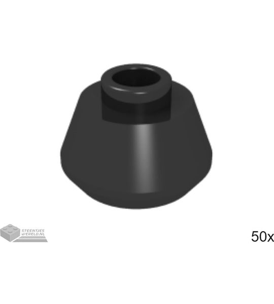 50x LEGO 33492 Zwart, 50 stuks