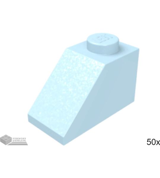 50x LEGO 3040 Fel lichtblauw, 50 stuks