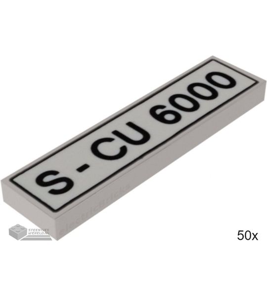 50x LEGO 2431pb676 Wit, 50 stuks