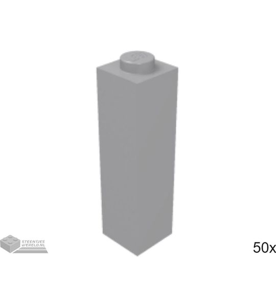 50x LEGO 14716 Steen Licht blauwgrijs, 50 stuks