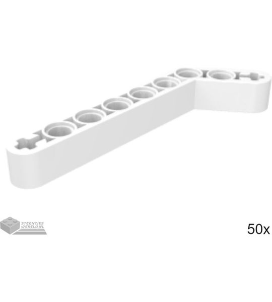 50x LEGO 32271 Technic arm Wit, 50 stuks
