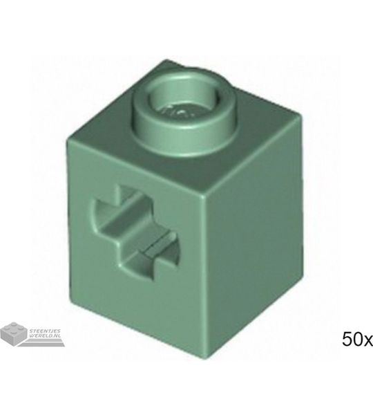 50x LEGO 73230 Technic steen Zandgroen, 50 stuks