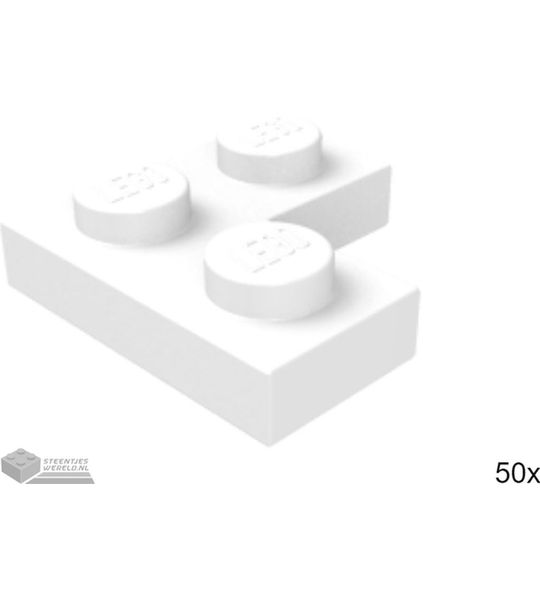 50x LEGO 2420 Wit, 50 stuks