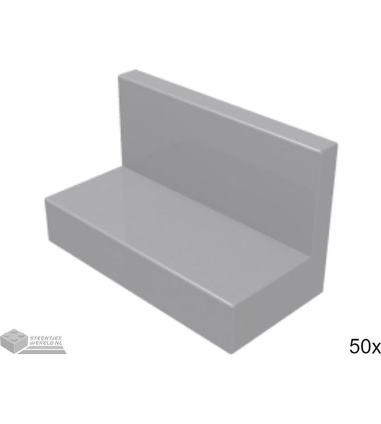 50x LEGO 4865 Paneel Licht blauwgrijs, 50 stuks