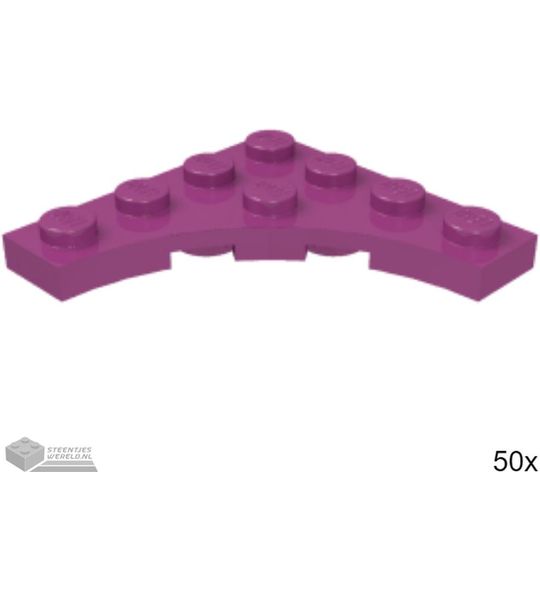 50x LEGO 35044 Magenta, Plaat aangepast, 50 stuks