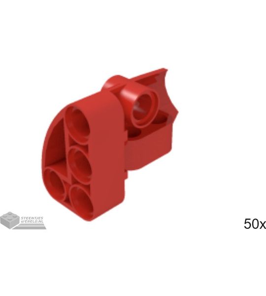 50x LEGO 87086 Technic paneel Rood, 50 stuks