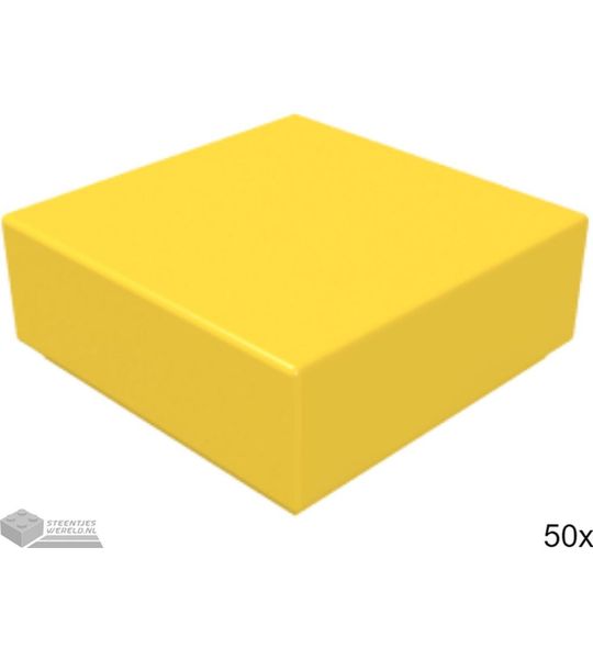 50x LEGO 3070b Tegel 1x1 Geel, 50 stuks