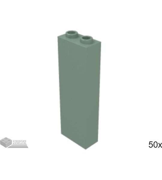 50x LEGO 2454 Steen Zandgroen, 50 stuks