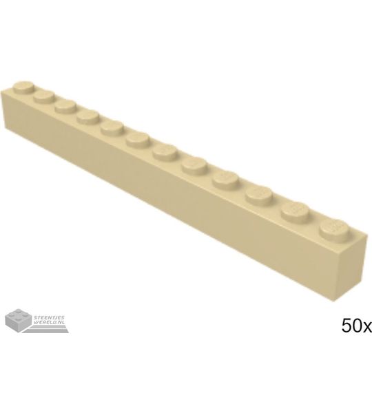 50x LEGO 6112 Tan, 50 stuks