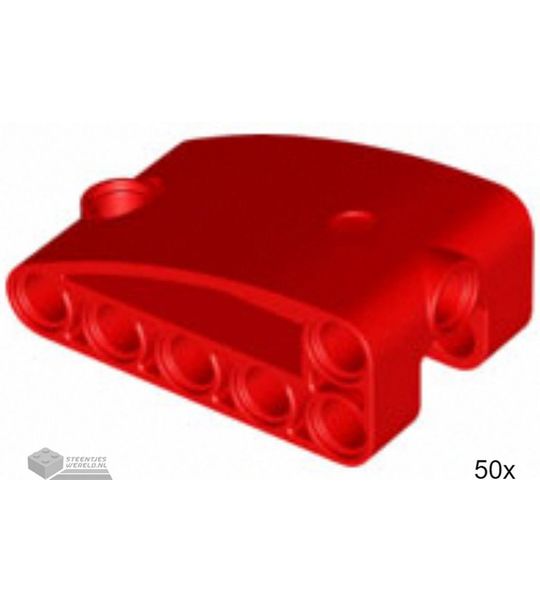 50x LEGO 80285 Technic paneel Rood, 50 stuks