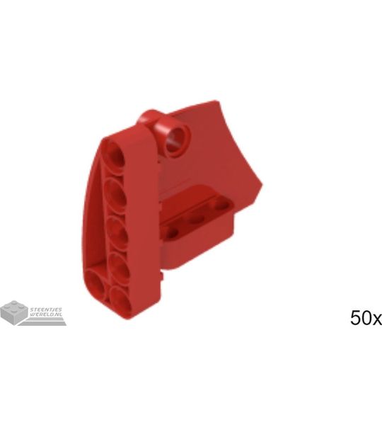 50x LEGO 64680 Technic paneel Rood, 50 stuks