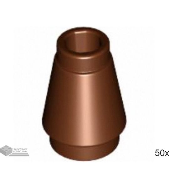 50x LEGO 4589b Roodbruin, 50 stuks