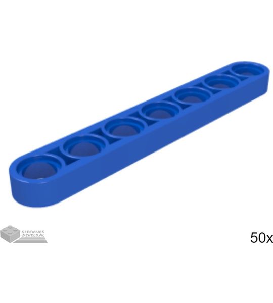 50x LEGO 32065 Technic arm Blauw, 50 stuks