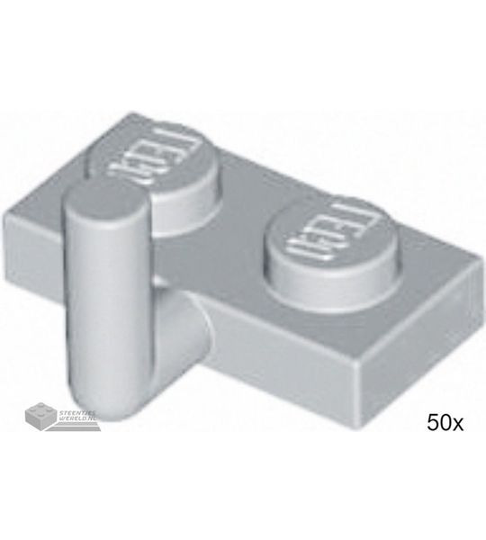 50x LEGO 4623b Licht blauwgrijs, Plaat aangepast, 50 stuks