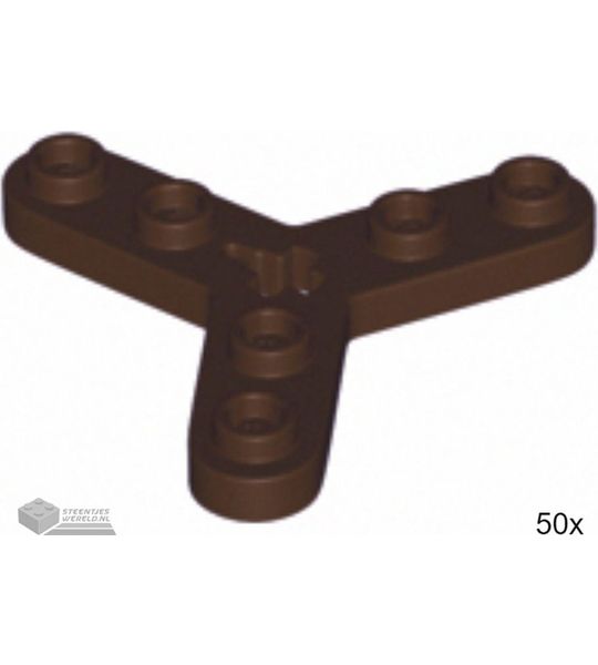 50x LEGO 32125 Donkerbruin, 50 stuks