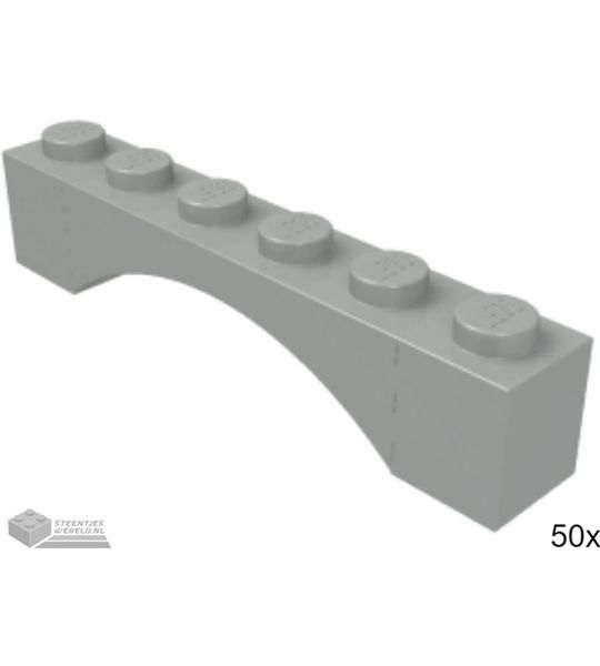 50x LEGO 3455 Lichtgrijs, 50 stuks