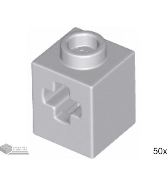 50x LEGO 73230 Technic steen Licht blauwgrijs, 50 stuks