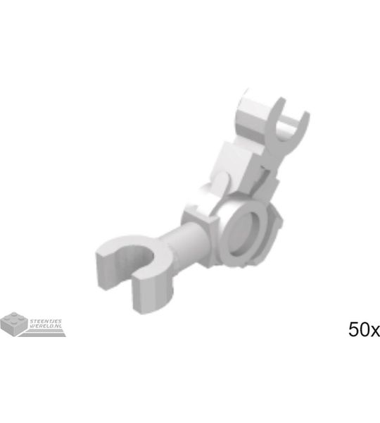 50x LEGO 15341 Plat zilver, 50 stuks