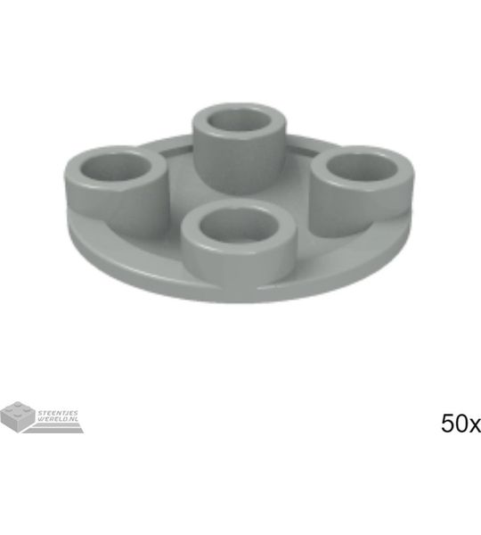 50x LEGO 2654 Lichtgrijs, 50 stuks