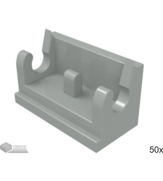 50x LEGO 3937 Lichtgrijs, 50 stuks